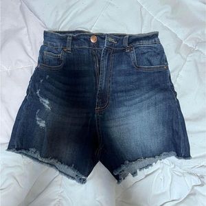 Womens High Wasted Mom Shorts